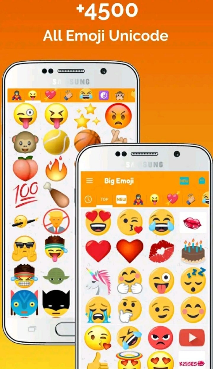 Big Emoji android app for emojis and stickers